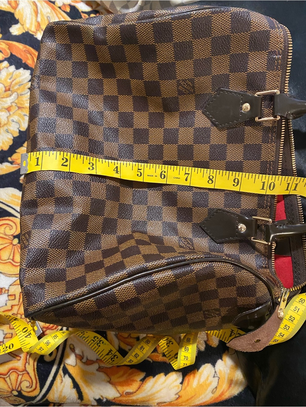 Brown Checkered Bag - Picture 9 of 10